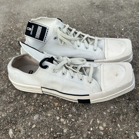 NEW The Rick Owens DRKSDHW X CONVERSE TURBODRK chuck 70 shoes size M 13 W 15 - Picture 4 of 9